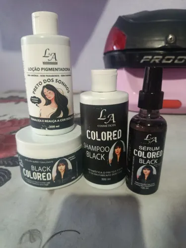 Kit de hidratação para cabelos pretos 