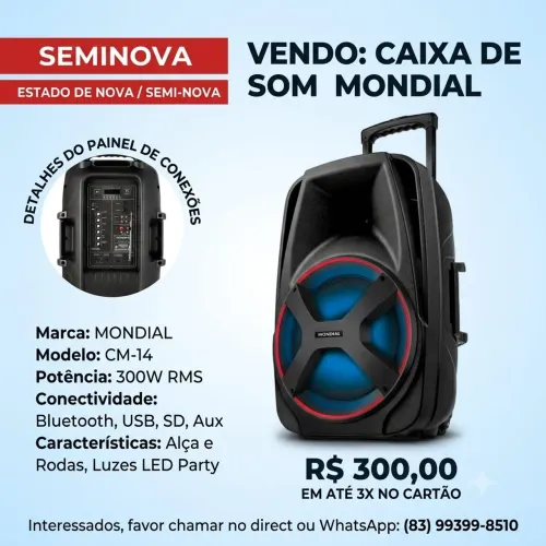 Caixa de som Mondial