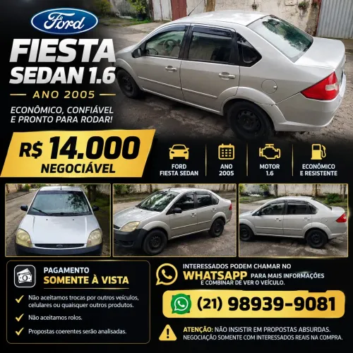 Ford Fiesta Sed. 1.6 8V Flex 4P 2005