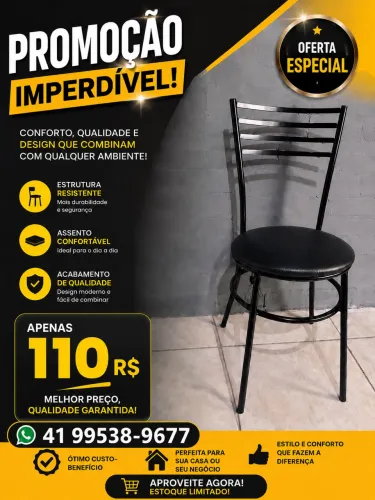 Cadeiras em promoção 
