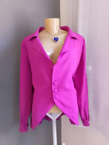 Blazer Social Fúcsia 