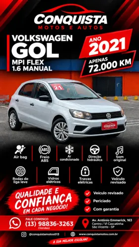 Volkswagen Gol Geração VII MSI 1.6 8V Flex Mec. 4P 2021