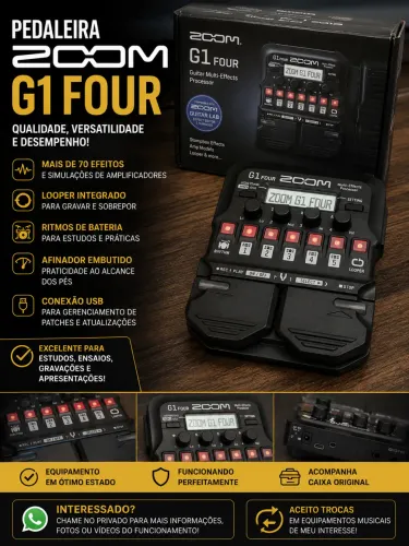 Pedaleira zoom g1 four 