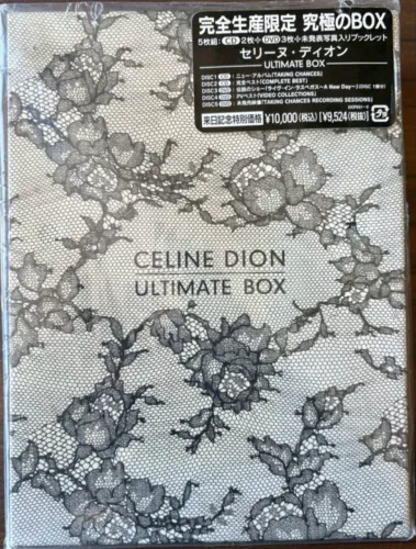 Celine Dion Ultimate Box coletânea japonês 2 CDs 3 dvds