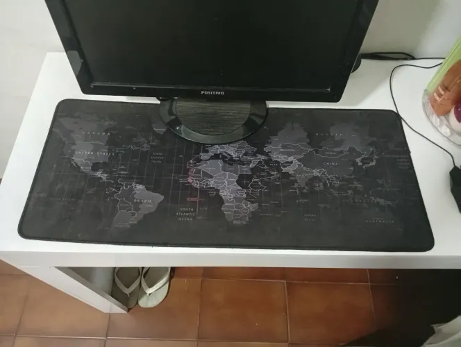 Mousepad gamer 30 x 70cm mapa mundi