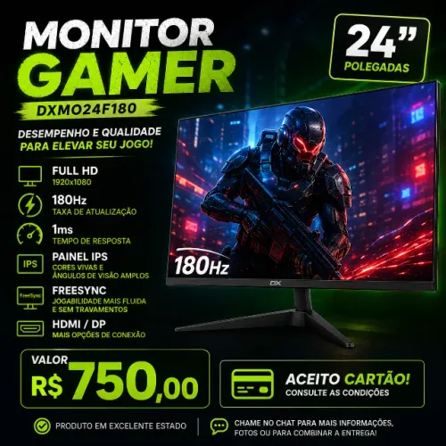 ? MONITOR GAMER 24" FULL HD 180Hz IPS ?