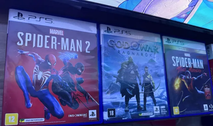 Essenciais PS5: God of War Ragnarok + Spider Man 2 + Spider Man Miles Morales