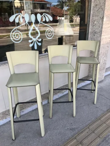 Banquetas de couro