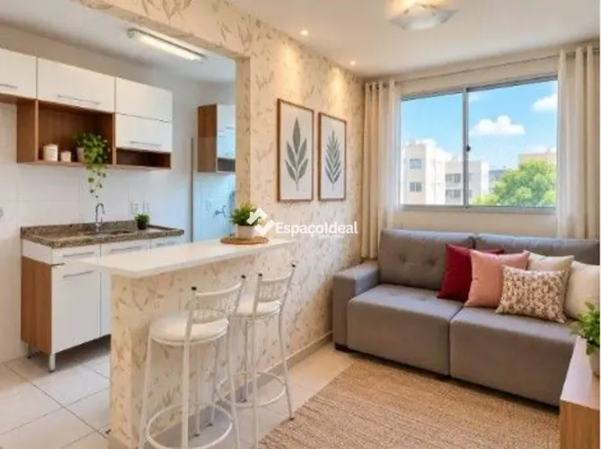 Apartamento com 2 dormitórios à venda, 47 m² por R$ 180.000 - Jardim Terra Branca - Bauru/