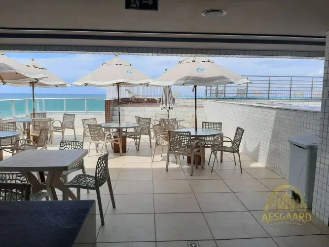 Flat 1Q 43m² Mobiliado Frente Mar, para Alugar em Manaíra - João Pessoa/PB