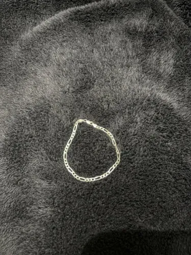 Pulseira Fígaro 3mm Masculina em Prata 925 - Tamanho 21 cm