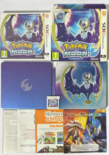 Pokémon Moon Fan Edition Big Box com steelbook Nintendo 3Ds