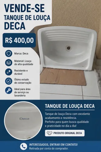 Tanque de louça