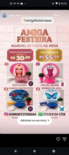 Festa na mesa
