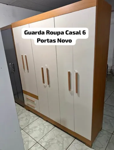 Entrega e Montagem Grátis Guarda Roupa Casal 6 Portas