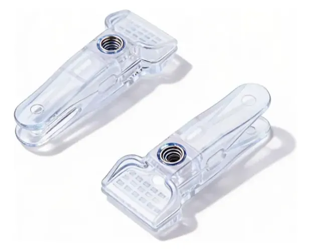 Presilhas Acrílico Incolor para Cabide Infantil