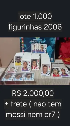 Lote raro de figurinhas copa 2006