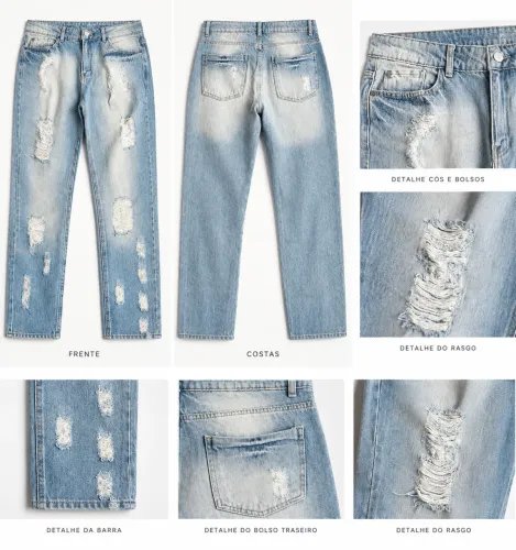 calça jeans feminina you.com boyfriend 42
