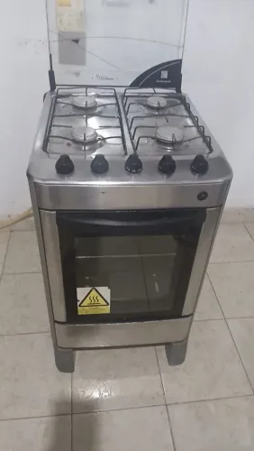 Fogão esmaltec Ágata inox básico 