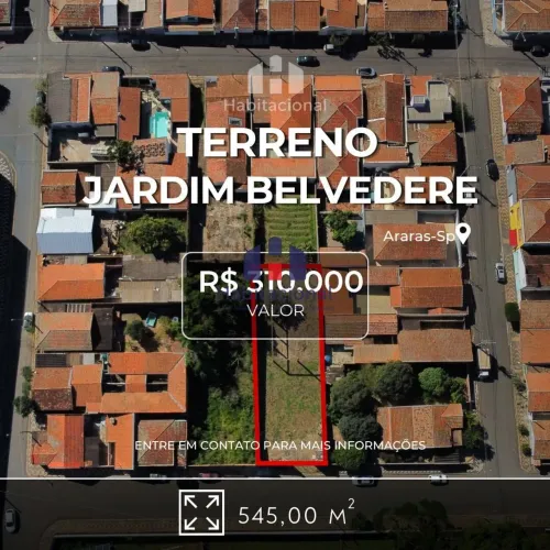 Excelente Terreno com 545 m² Jd. Belvedere - Araras SP