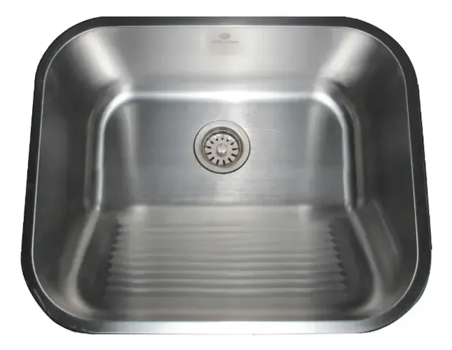 Tanque Lavanderia Escovado 55x45 Aço Inoxidável 304 Premium