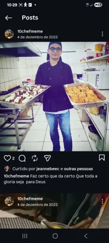 Cozinheiro profissional. E churrasqueiro