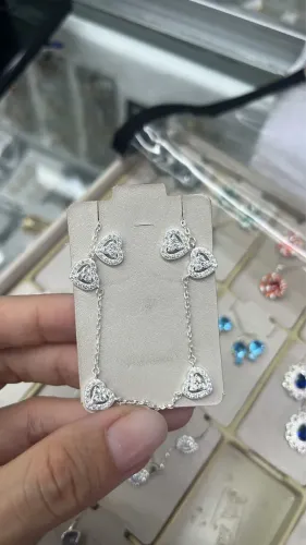 Conjunto em prata 925