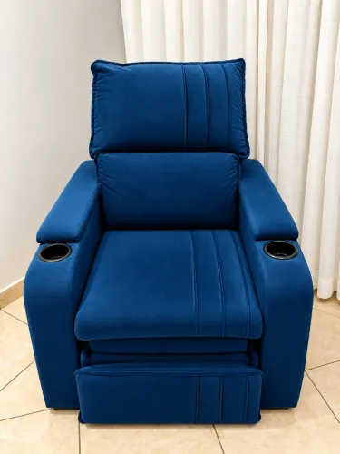 POLTRONA RECLINÁVEL AZUL
