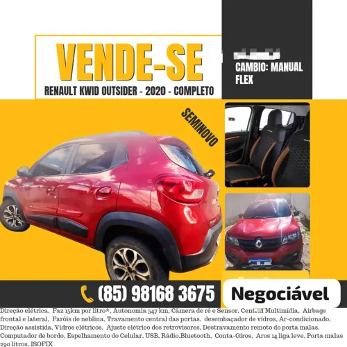 Renault Kwid Outsider 1.0 Flex 12V 5P Mec. 2020