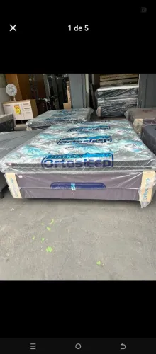 Cama casal com colchão de 20