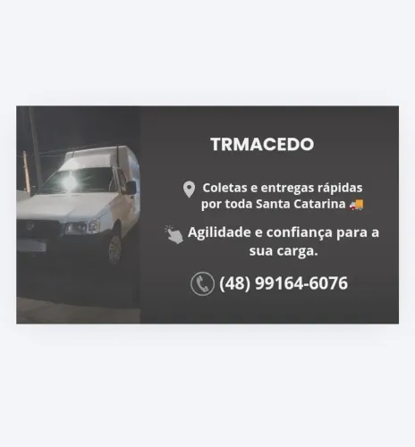 Coletas e entregas por toda Santa Catarina