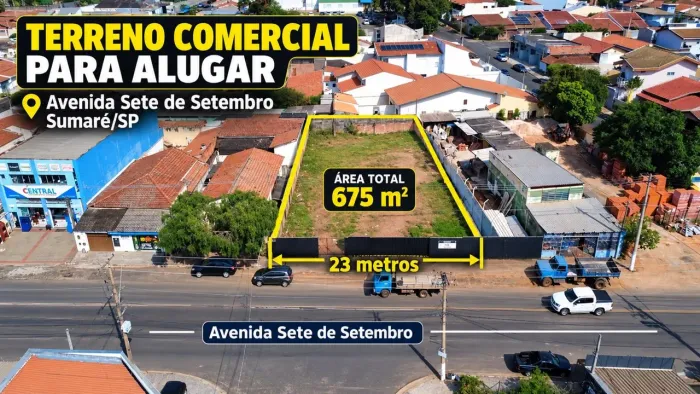 Terreno para alugar, 675 m² por R$ 3.690,00/mês - Vila Menuzzo - Sumaré/SP
