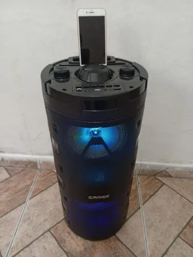 Som Potente Grande 1000W Bluetooth C/Leds - NOVA NA CAIXA 