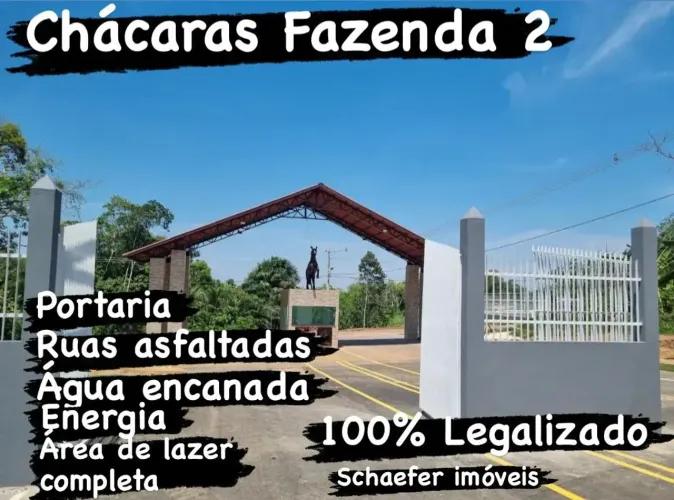 chácaras da Fazenda 2 Lotes pronto para Construir Entrada parcelada Ato R$10 MIl