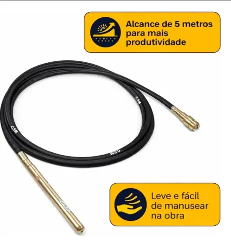 Mangote Vibrador para Motor alta frequência CSM 38MM X 5M