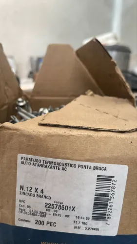 PARAFUSO AP 12 X 4" - TELHA PIR 30MM 2 cx com 200 unid cada