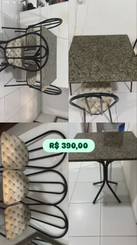 Mesa com 4 cadeiras