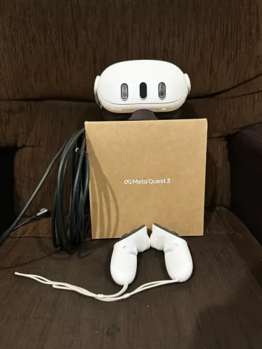 óculos vr meta quest 3 na caixa destravado 128gb + 35 jogos digitais + cabo link