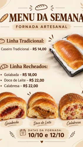 Pães caseiros