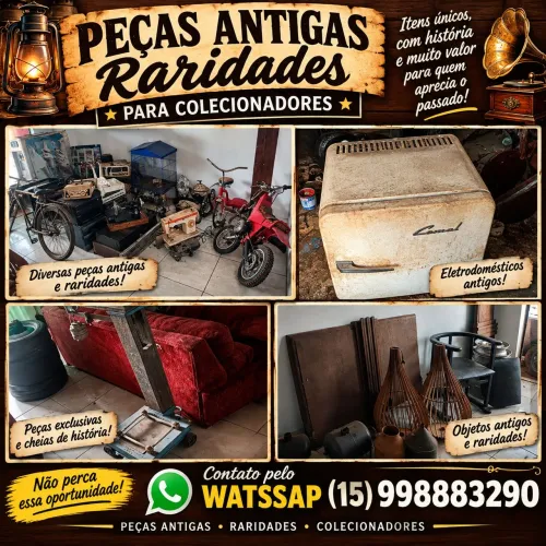 Peças antigas prá colecionadores