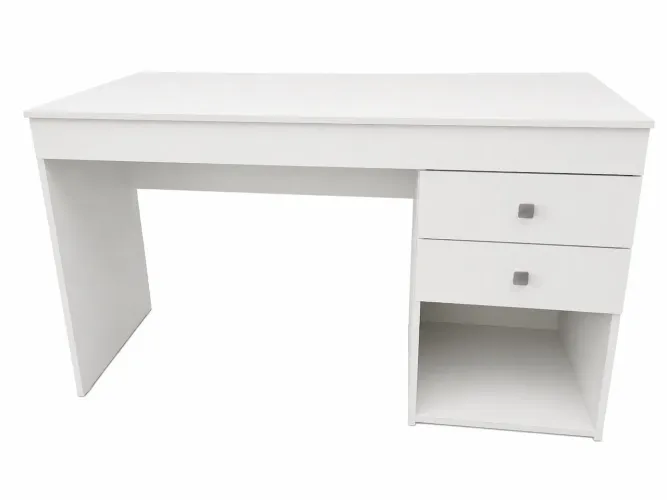 Escrivaninha Notável Móveis Mesa office 2 gavetas mdp de 1210mm x 760mm x 410mm branco