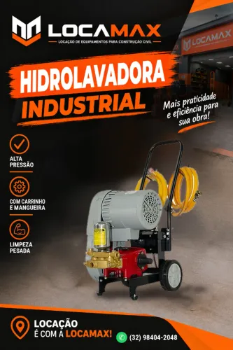 Aluguel de maquina de lavar alta pressão