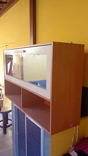 Armário de cozinha parede espelho