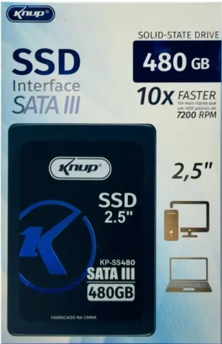 SSD Knup Interface Sata III 480 GB (leia descrição)