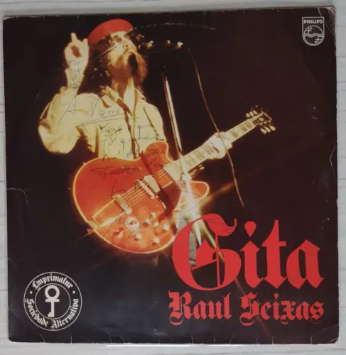LP RAUL SEIXAS GITÂ AUTOGRAFADO 