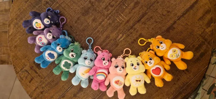 Coleção completa cacau show ursinhos carinhosos chaveiros pelúcia 
