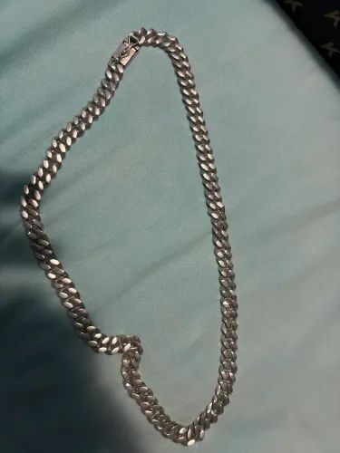 Cordão de prata maciço top 95,25gm
