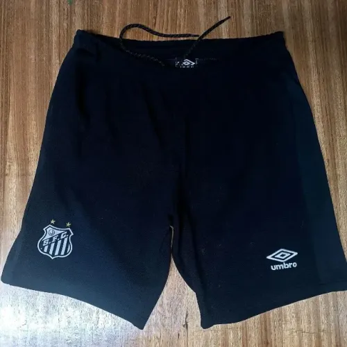 shorts original bermuda casual santos fc preta umbro tamanho m