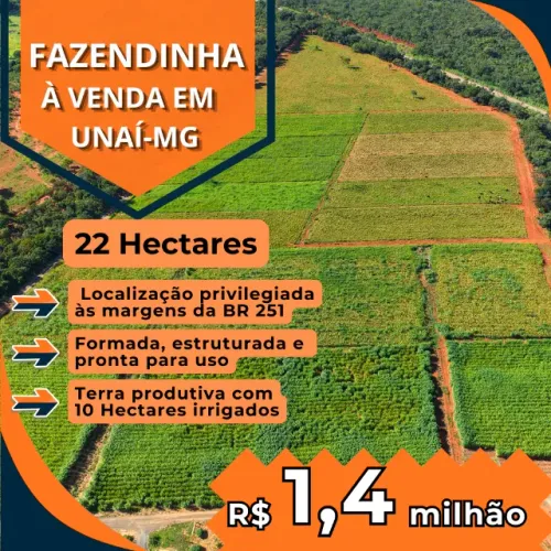 FAZENDINHA TOP PRA PECUÁRIA COM IRRIGAÇÃO 