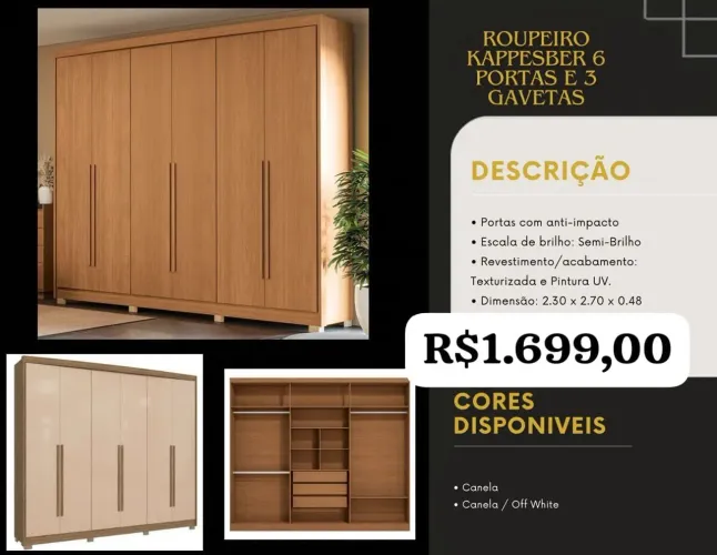 Guarda Roupa Kappesber Casal